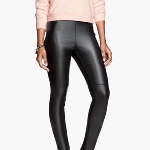 Faux Leather Treggings